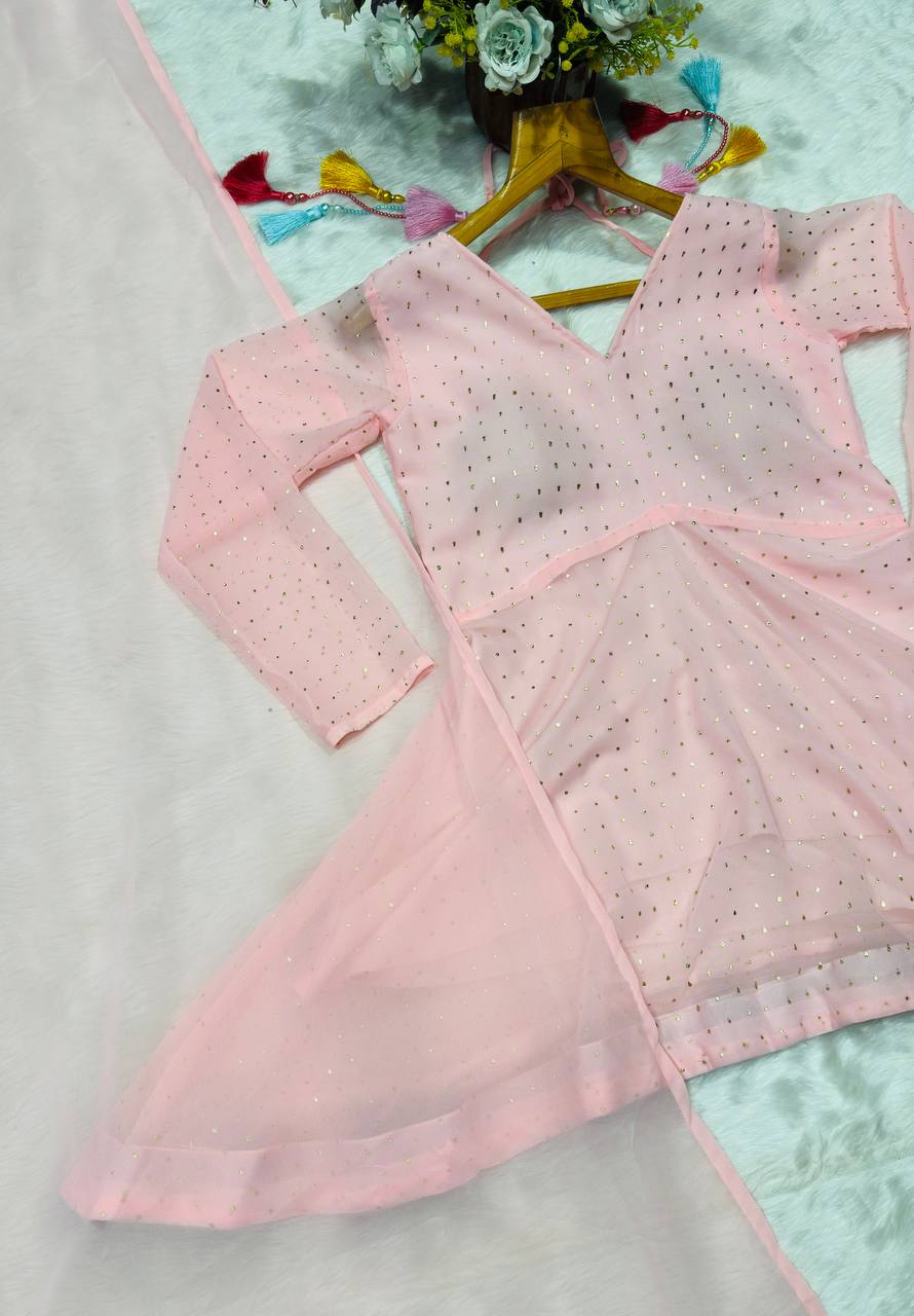 Premium Readymade Sharara Suit Set (3 PCS)